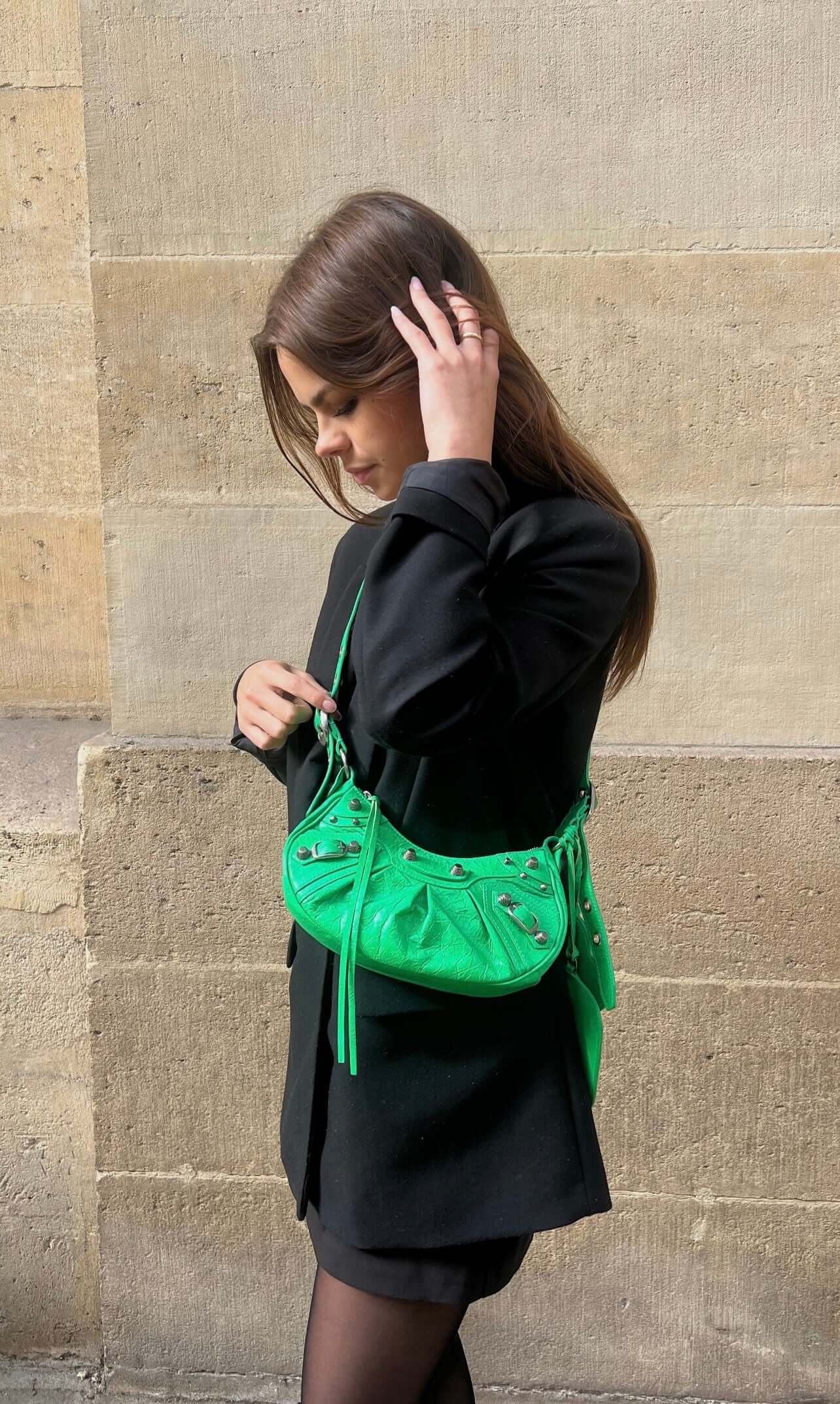 Balenciaga Sac Cagole vert XS