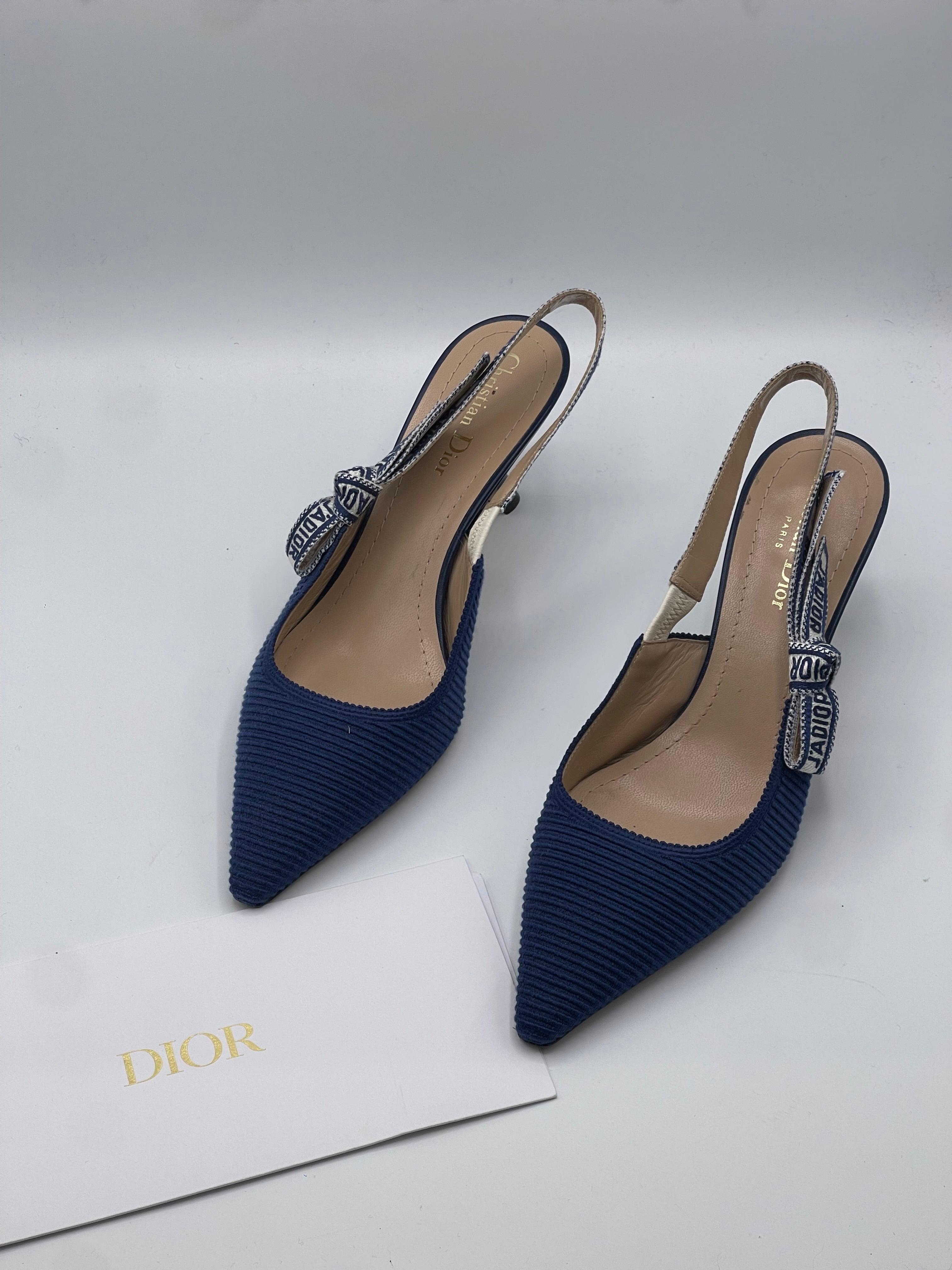 Dior - Slingback bleu T40