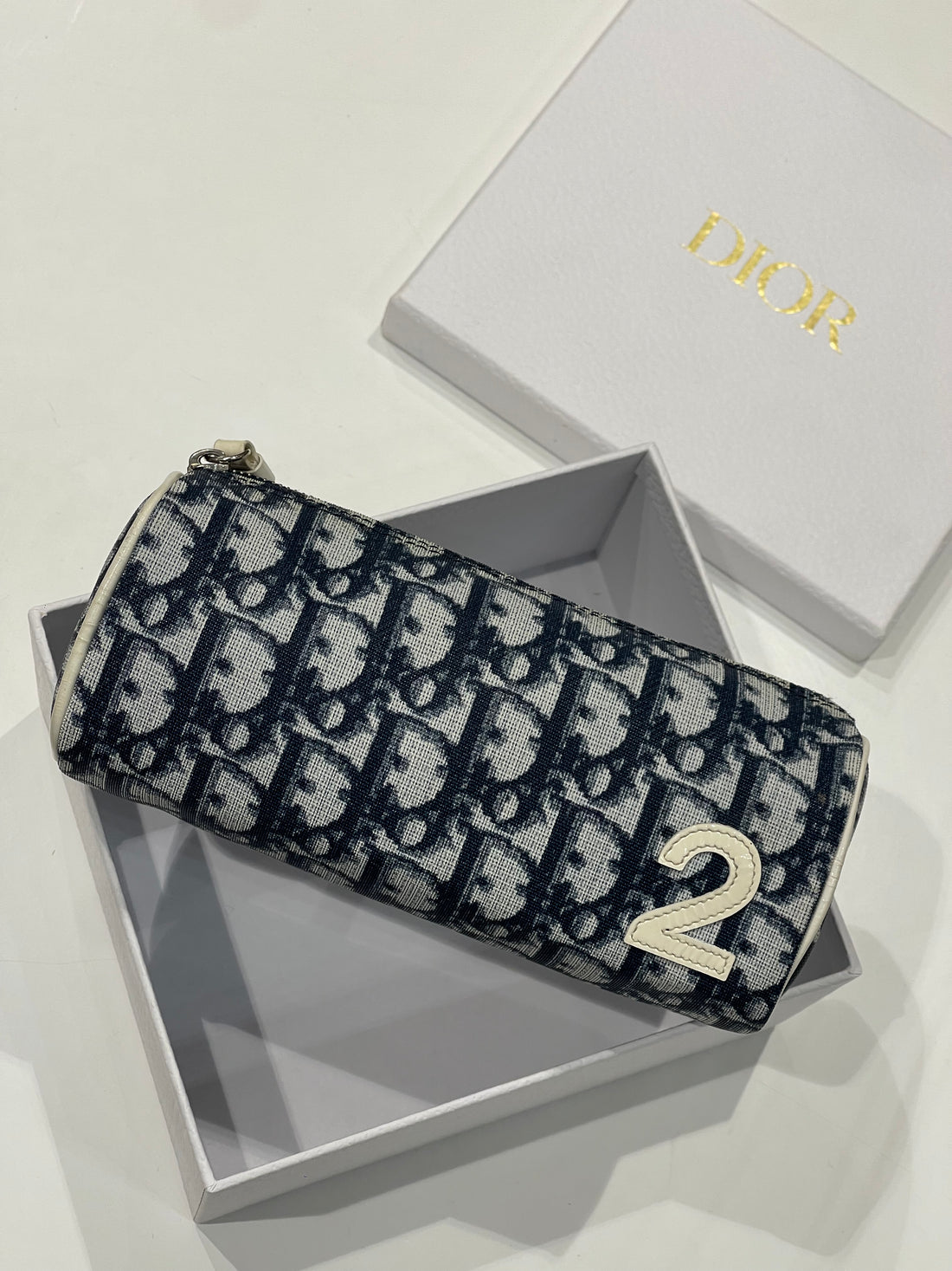 Dior - Trousse en toile oblique