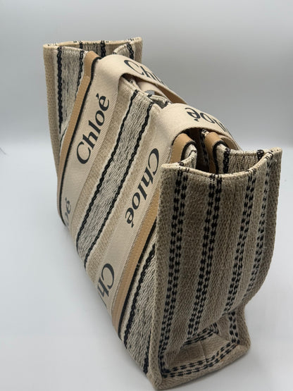 Sac Cabas Woody en toile de lin