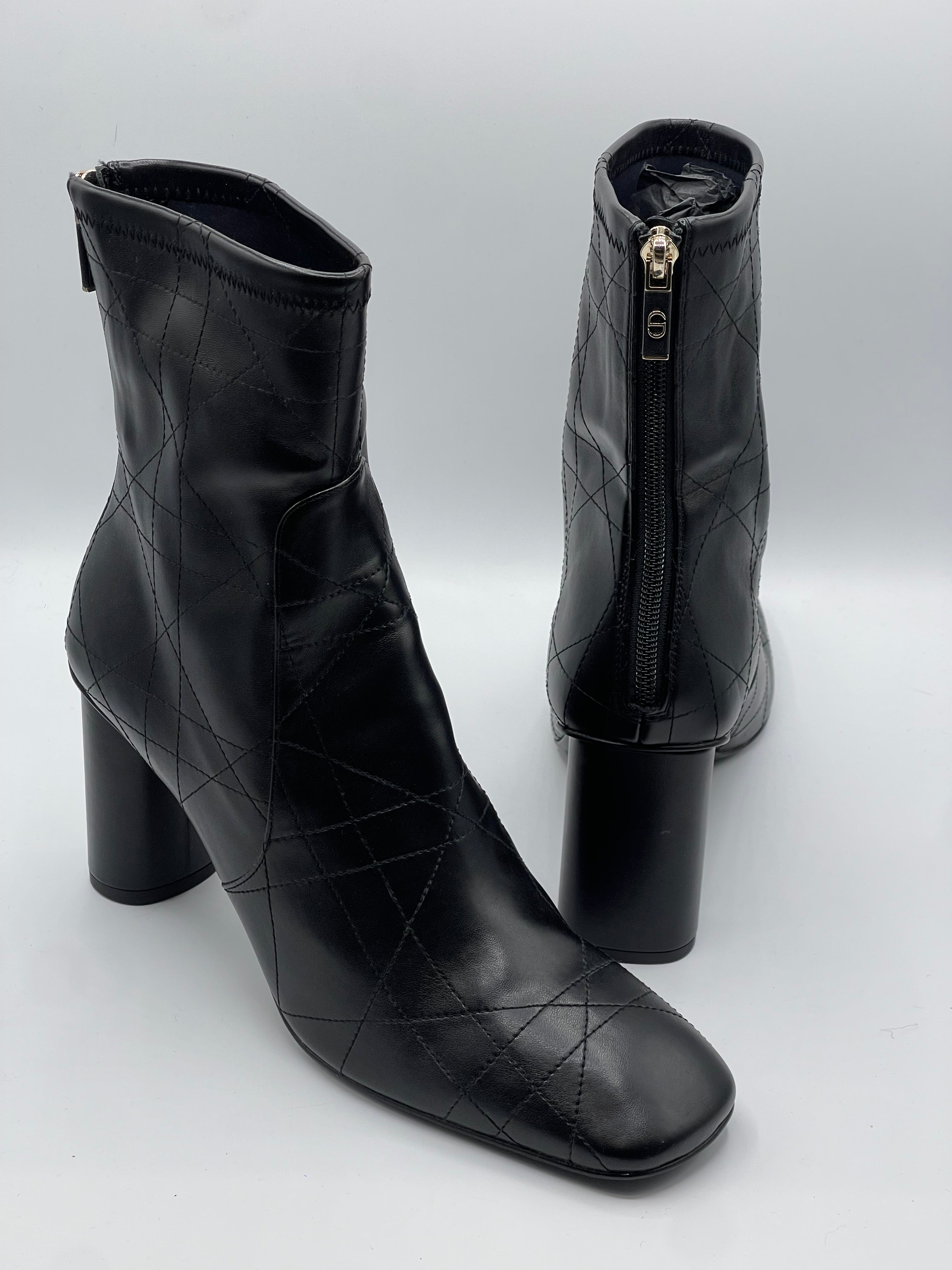 Dior - Bottines cuir cannage T41