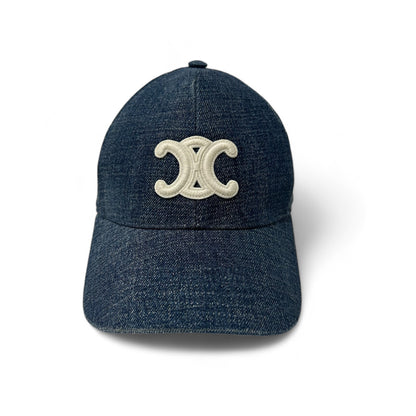 Celine - Casquette baseball triomphe denim