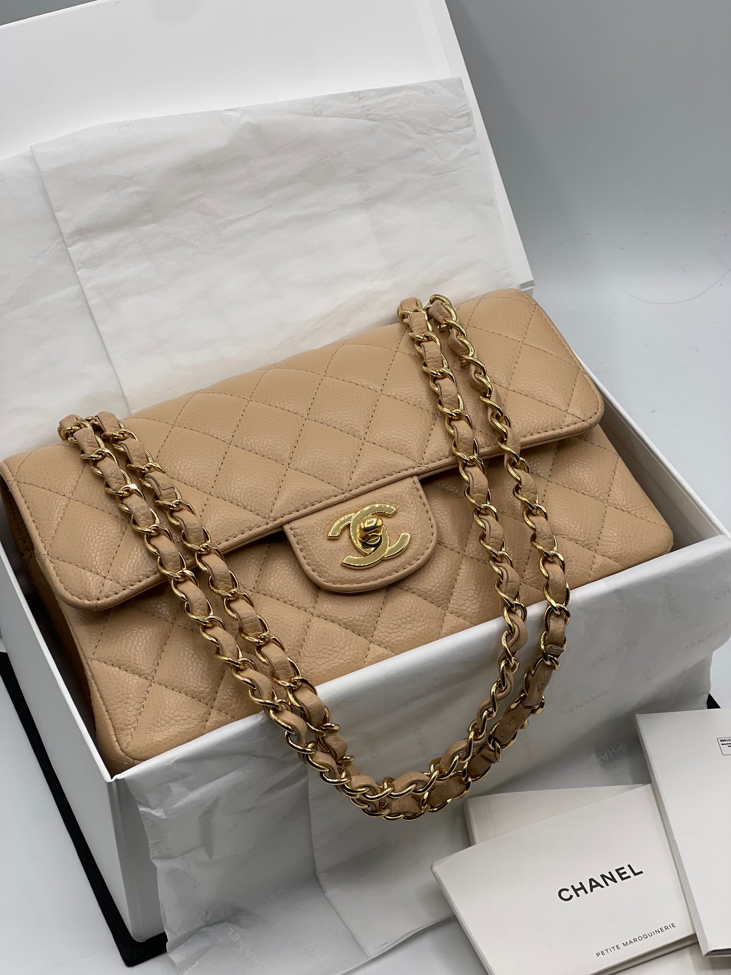 Chanel - Mini Timeless 23 Beige Bag