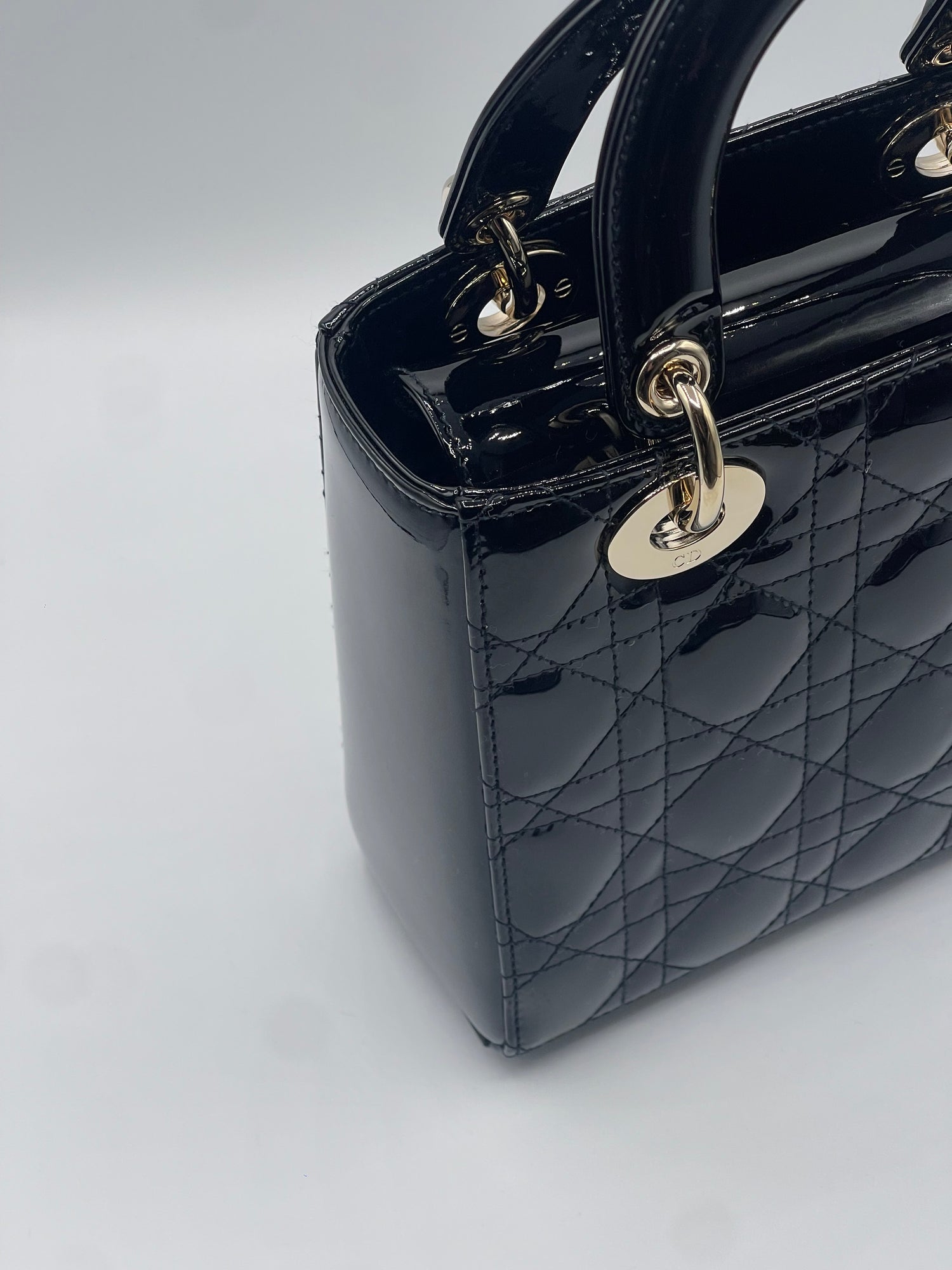 Dior - Sac Lady Dior vernis small noir