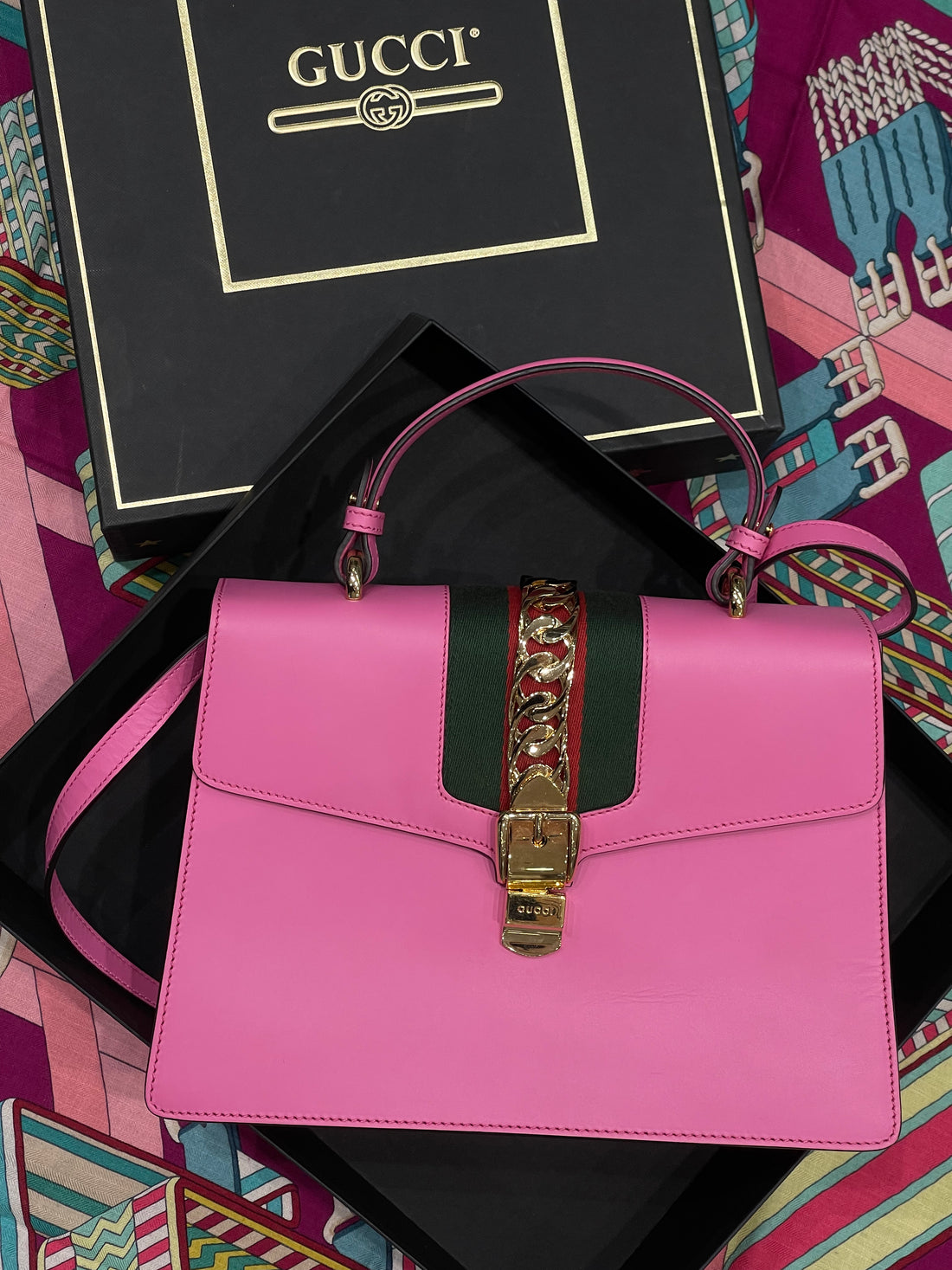 Gucci - Borsa Sylvie GM rosa