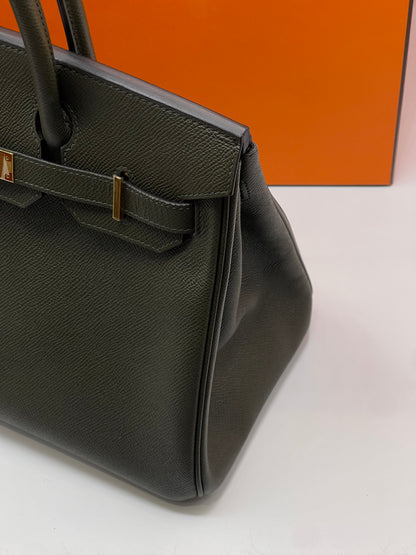 Hermès - Sac Birkin 30 vert de gris