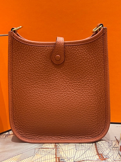 Hermès - mini Evelyne 16 cuivre