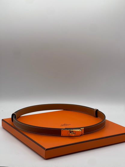 Hermès - Ceinture Kelly gold GHW