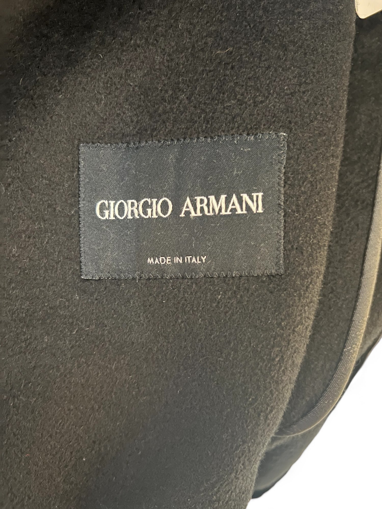 Giorgio Armani Manteau long Noir M