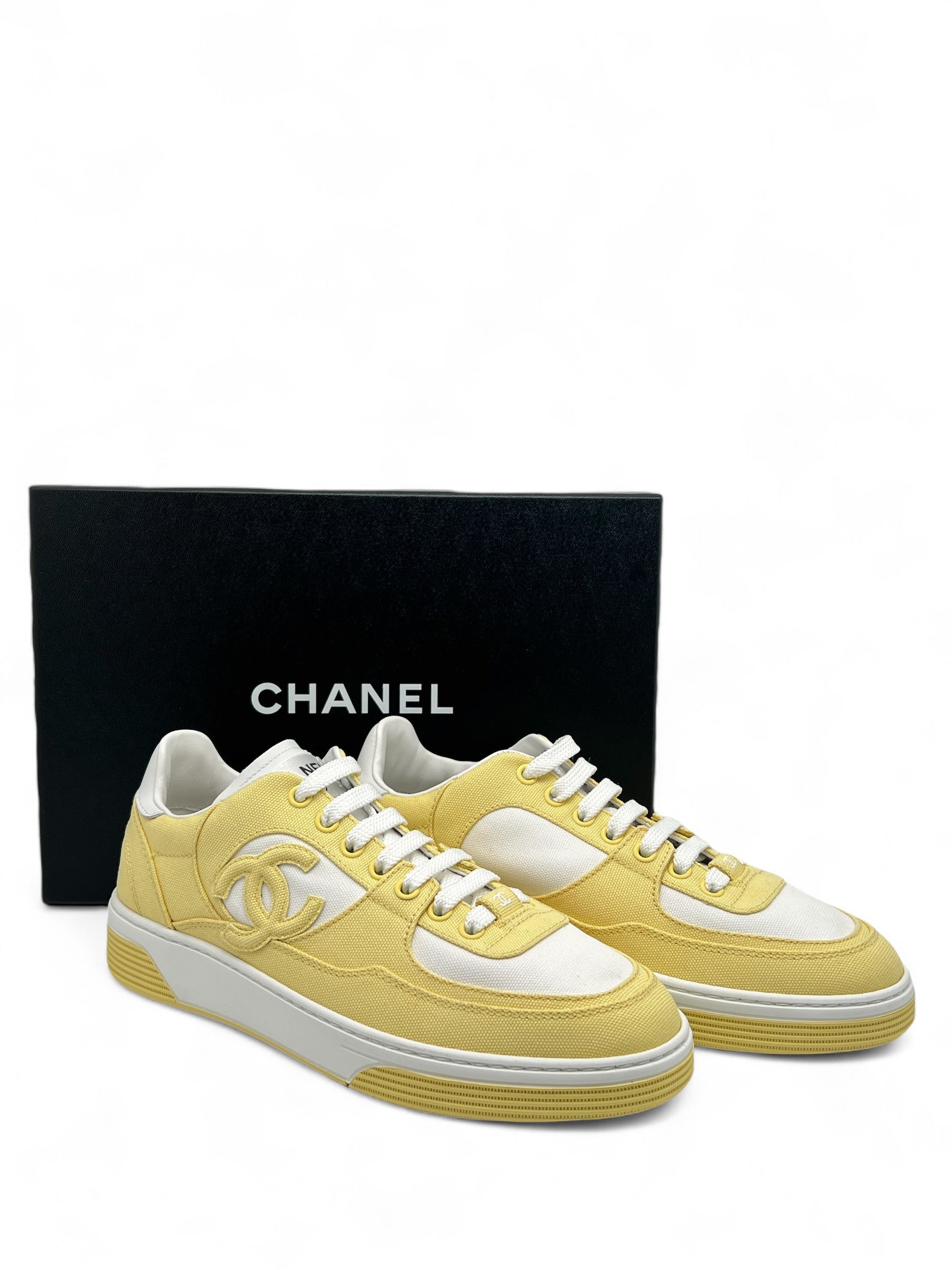 Chanel - Baskets Jaune T38