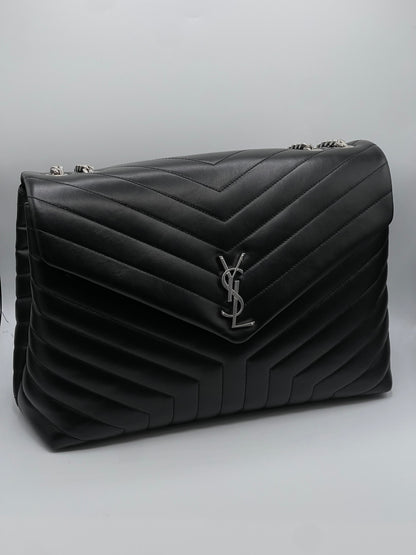 Saint Laurent - Sac Maxi Loulou noir