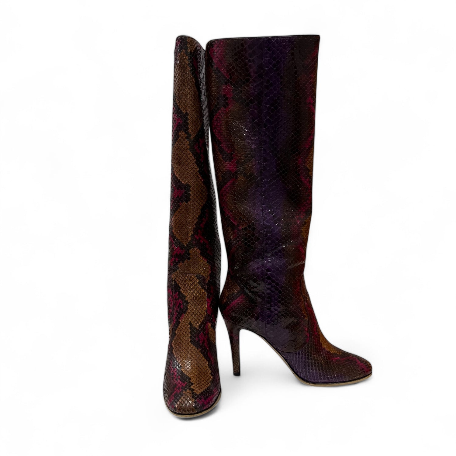 Jimmy Choo - Bottes en python multicolore T37