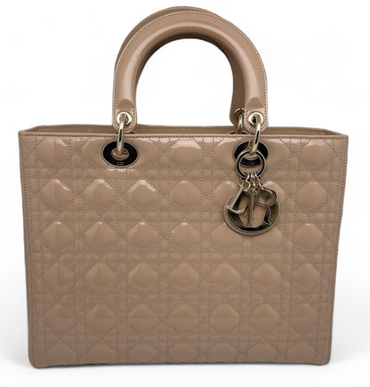 Dior Lady Dior Beige L Tasche