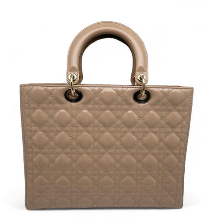 Dior Lady Dior Beige L Tasche