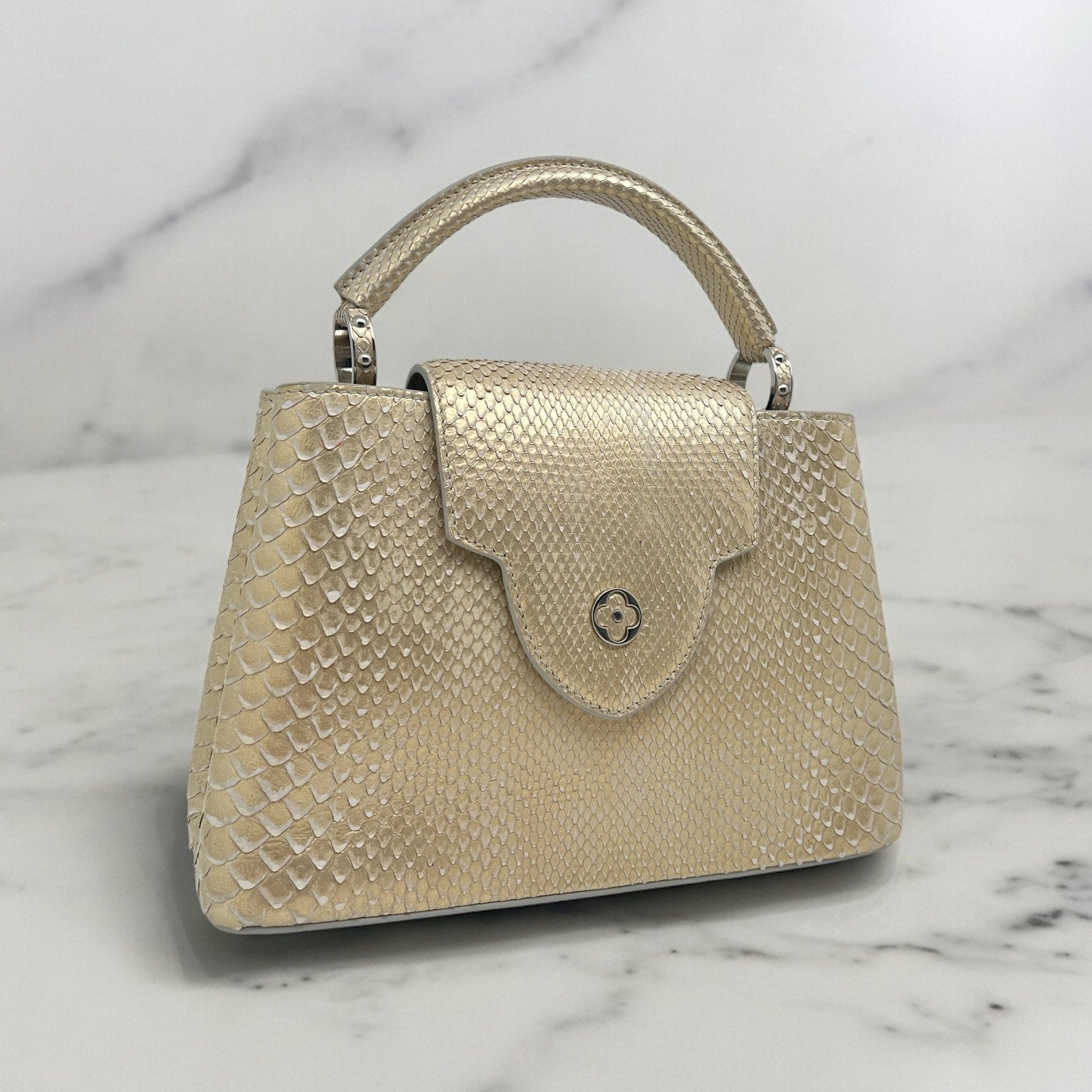 Louis Vuitton - Sac Capucines python