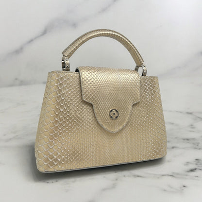 Louis Vuitton - Sac Capucines Python