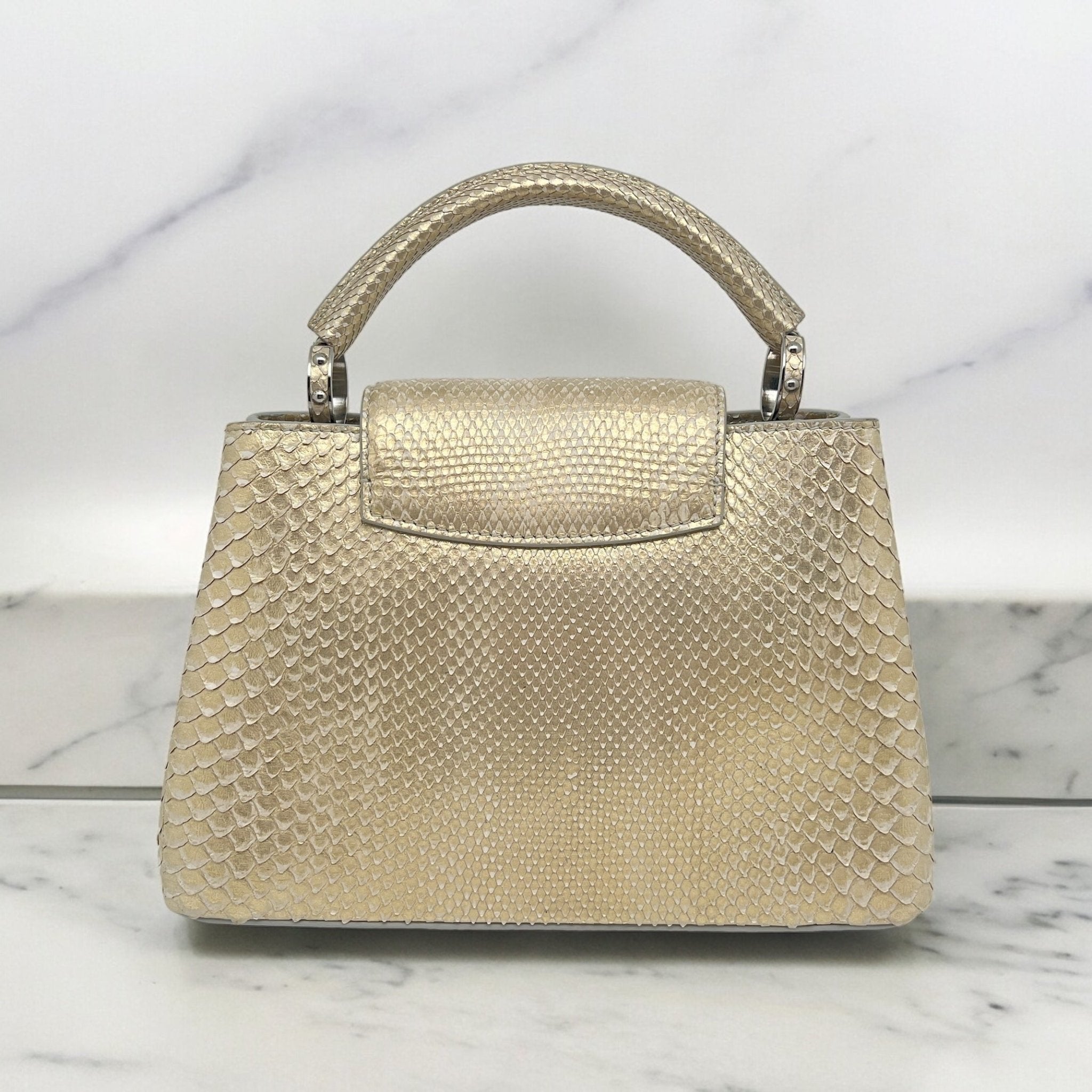 Louis Vuitton - Sac Capucines python