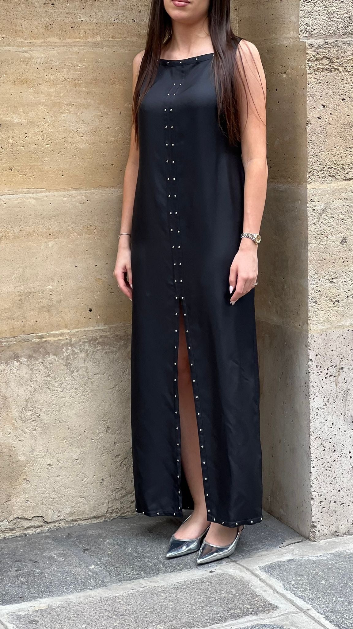 Hermès - Robe longue T.38