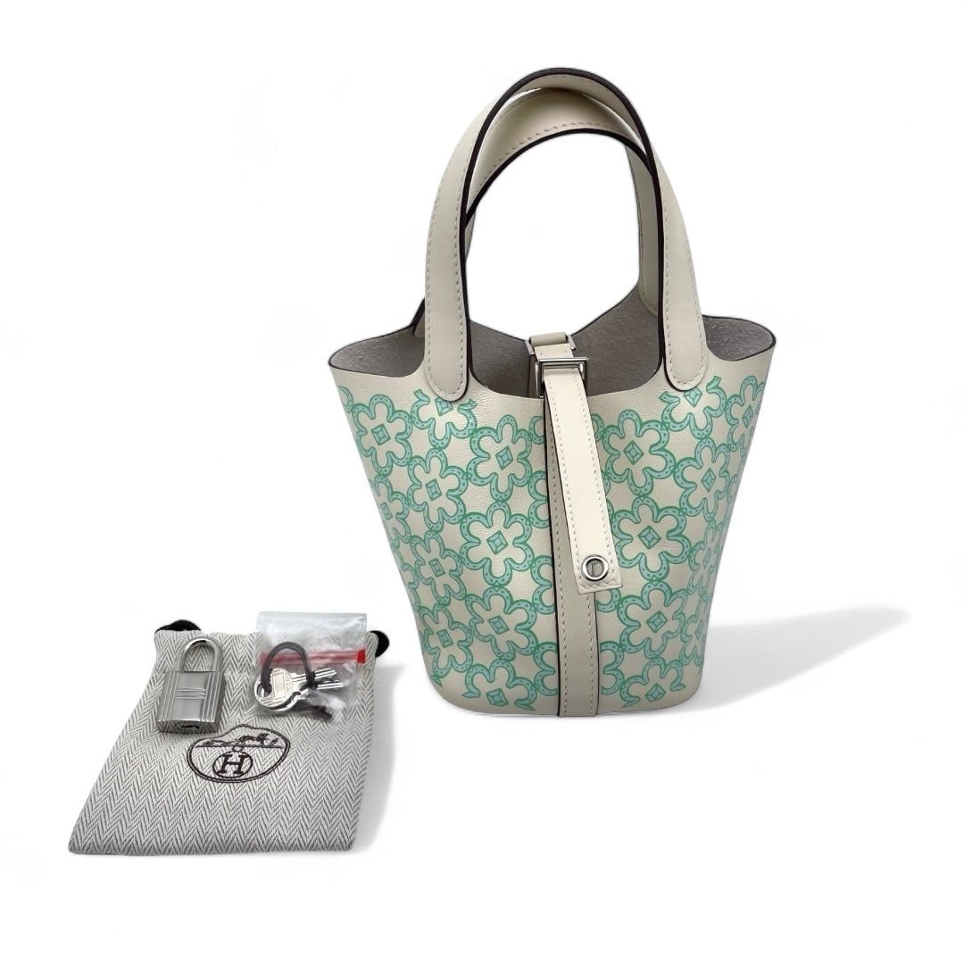 Hermès - Sac Picotin 14 Lock Micro Lucky Daisy