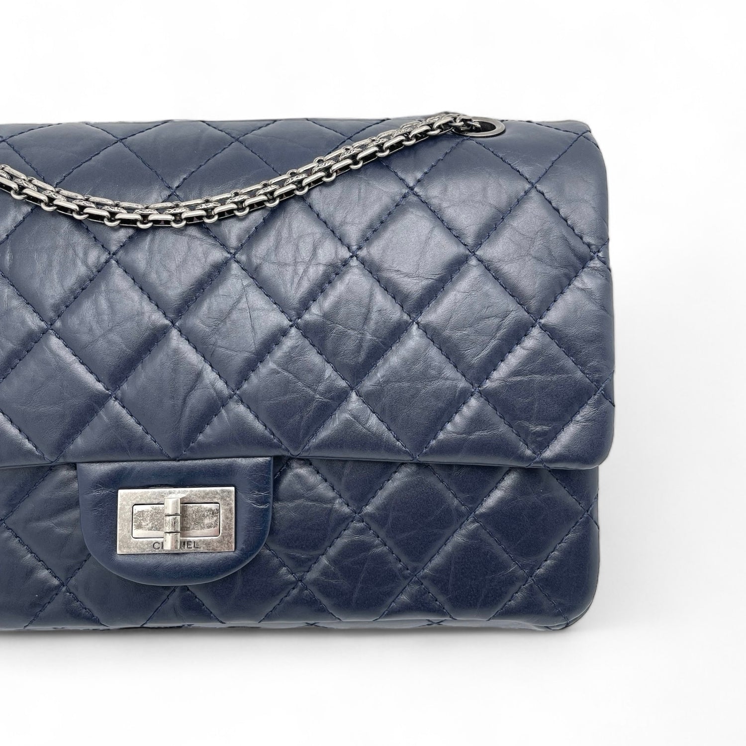 Chanel 2.55 navy blue Bag