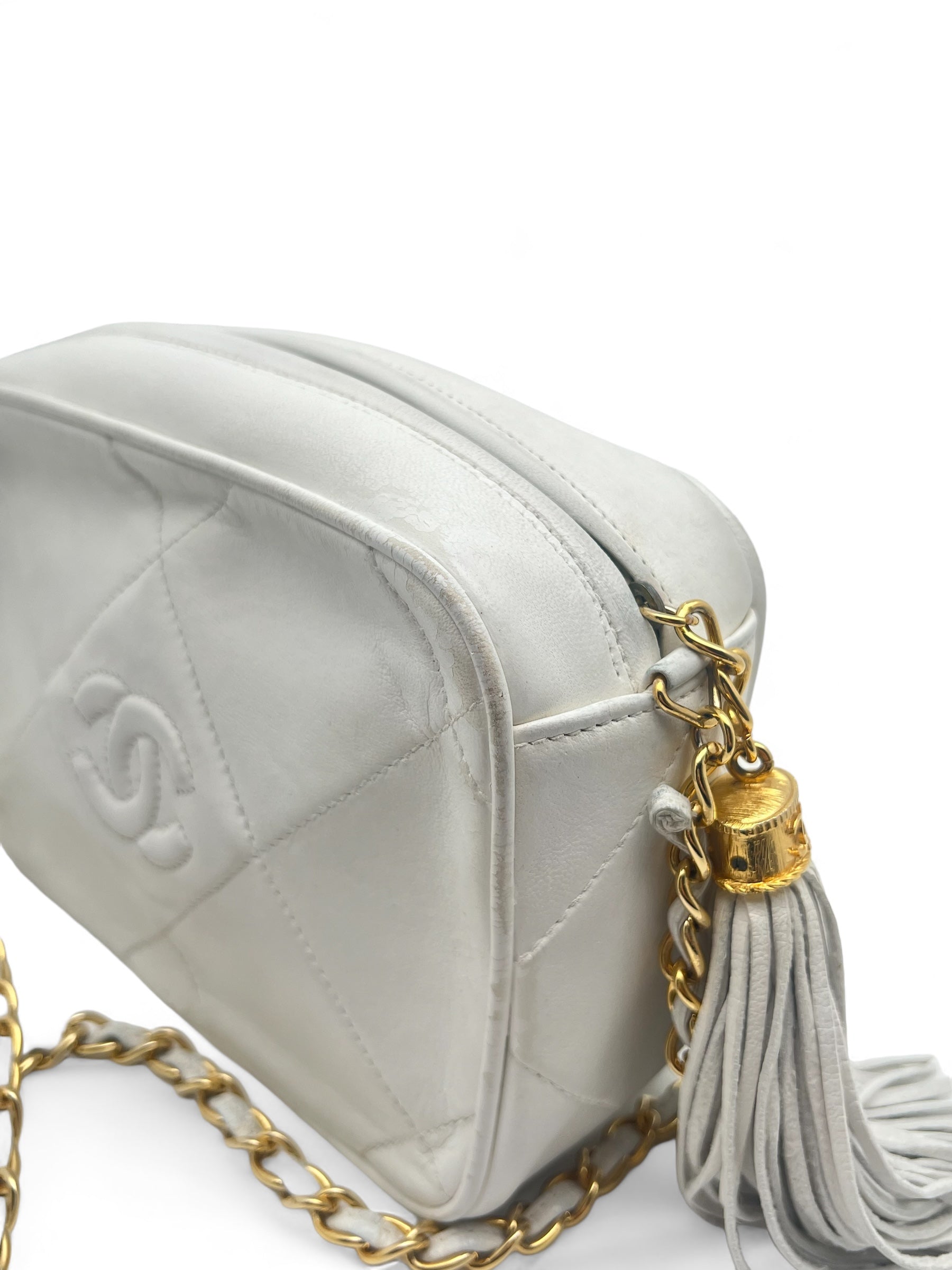 Chanel - Sac camera cuir lisse