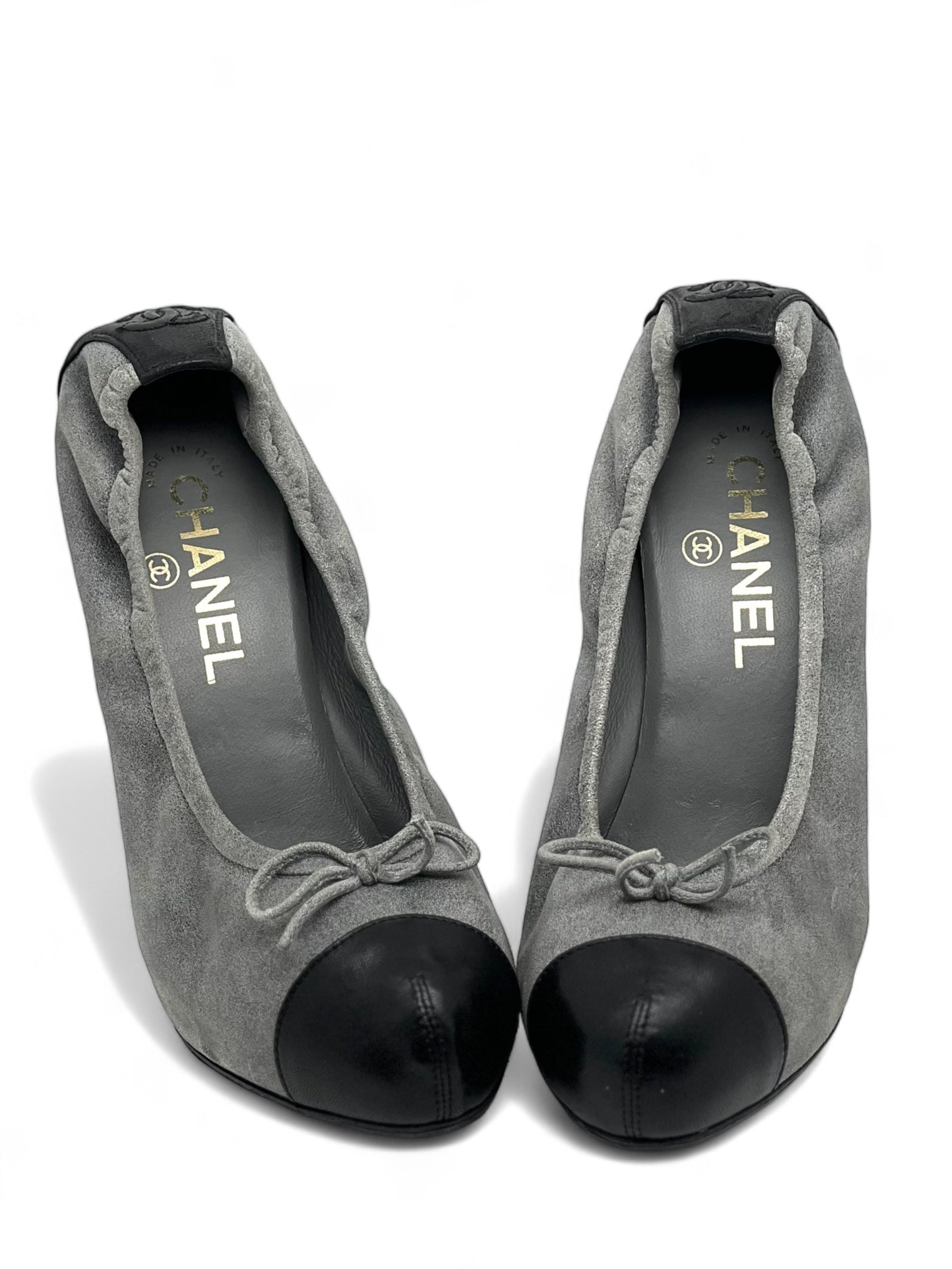 Chanel - Escarpins ballerines T.37,5