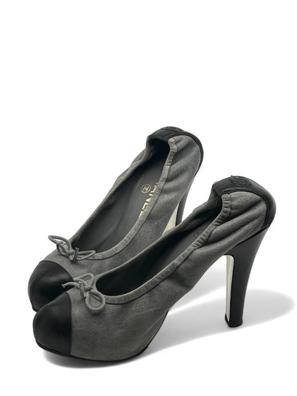 Chanel - Escarpins ballerines T.37,5