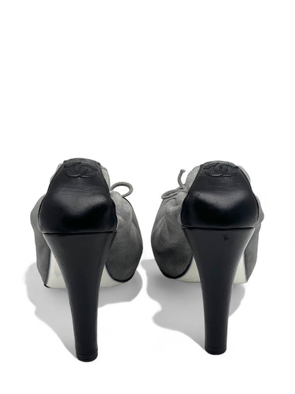 Chanel - Escarpins ballerines T.37,5