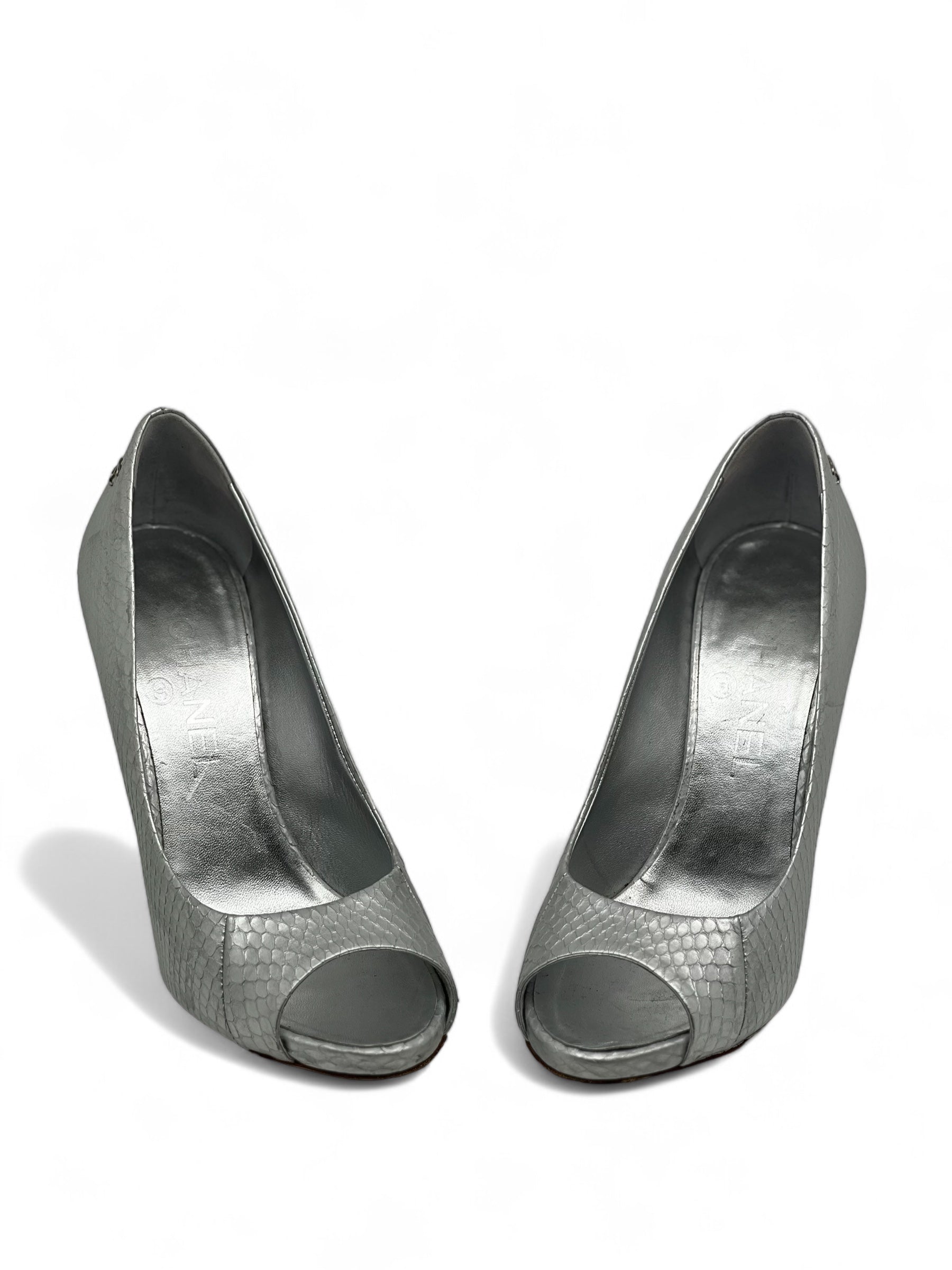 Chanel Pump Grey 36,5 Pump, Absatz, Keil und Plateau Les Folies d'Eugenie