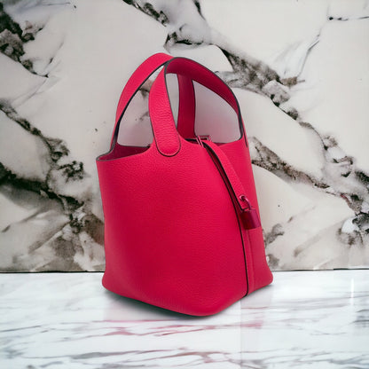 Hermès - Sac Picotin 18 Rose Mexico