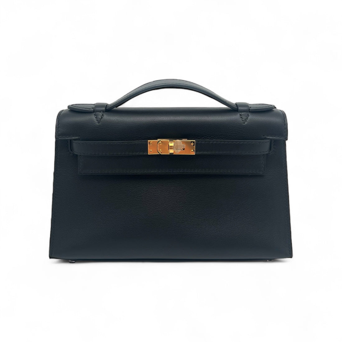 Hermès Kelly Clutch Noir Tasche