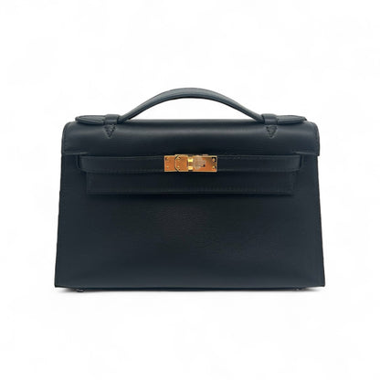 Hermès Kelly Pochette Noir Borsa