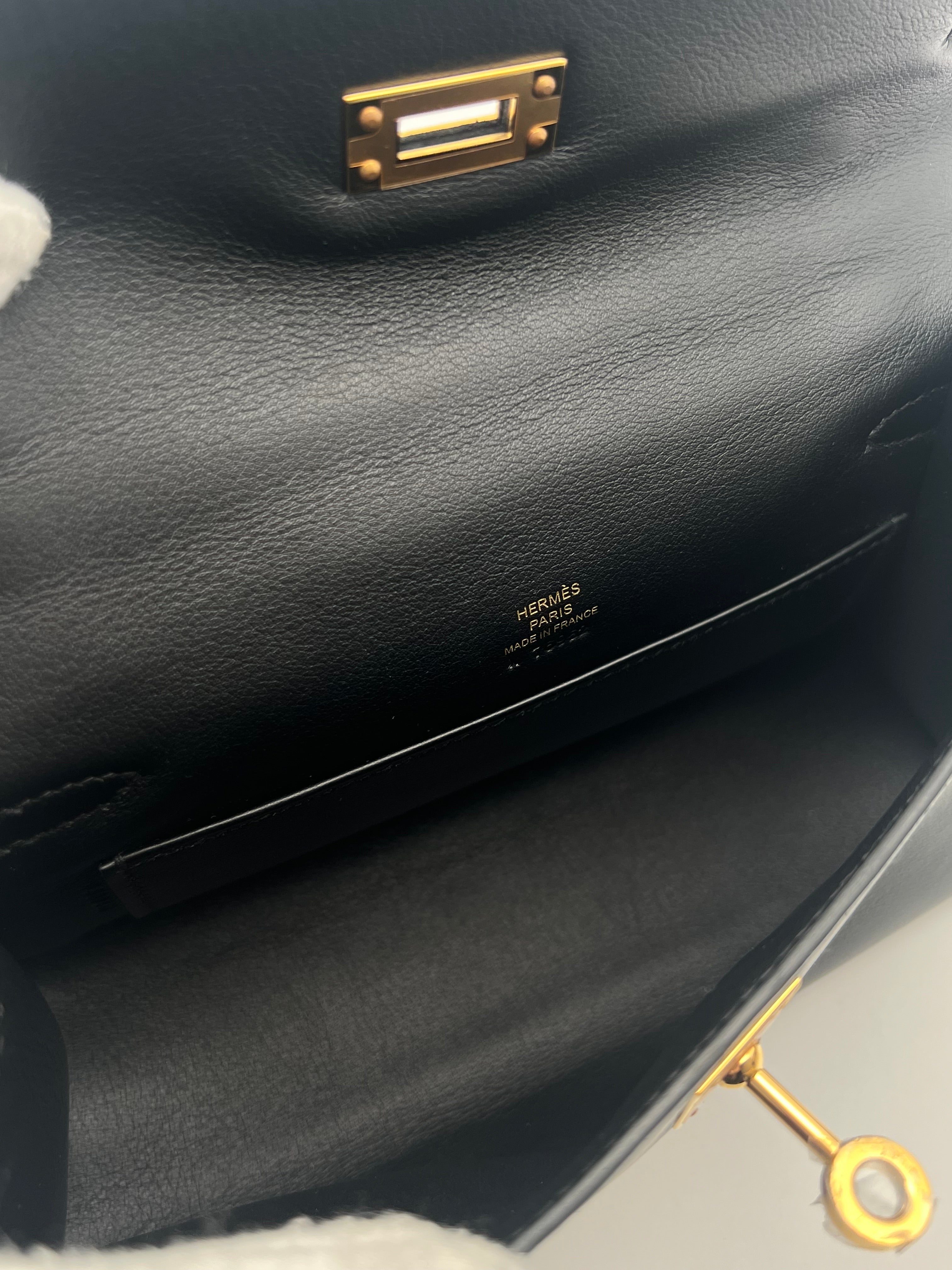 Hermès Kelly Clutch Noir Sac