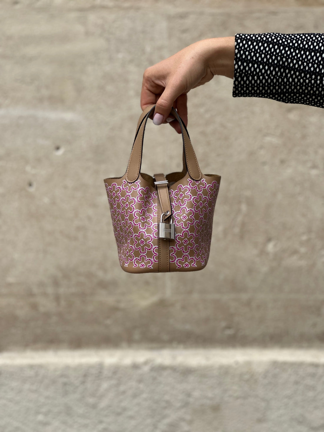 Hermès - Sac Picotin 14 Lock Micro Daisy