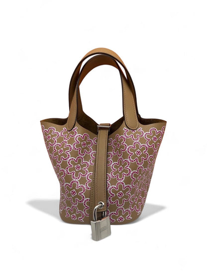 Hermès - Sac Picotin 14 Lock Micro Daisy