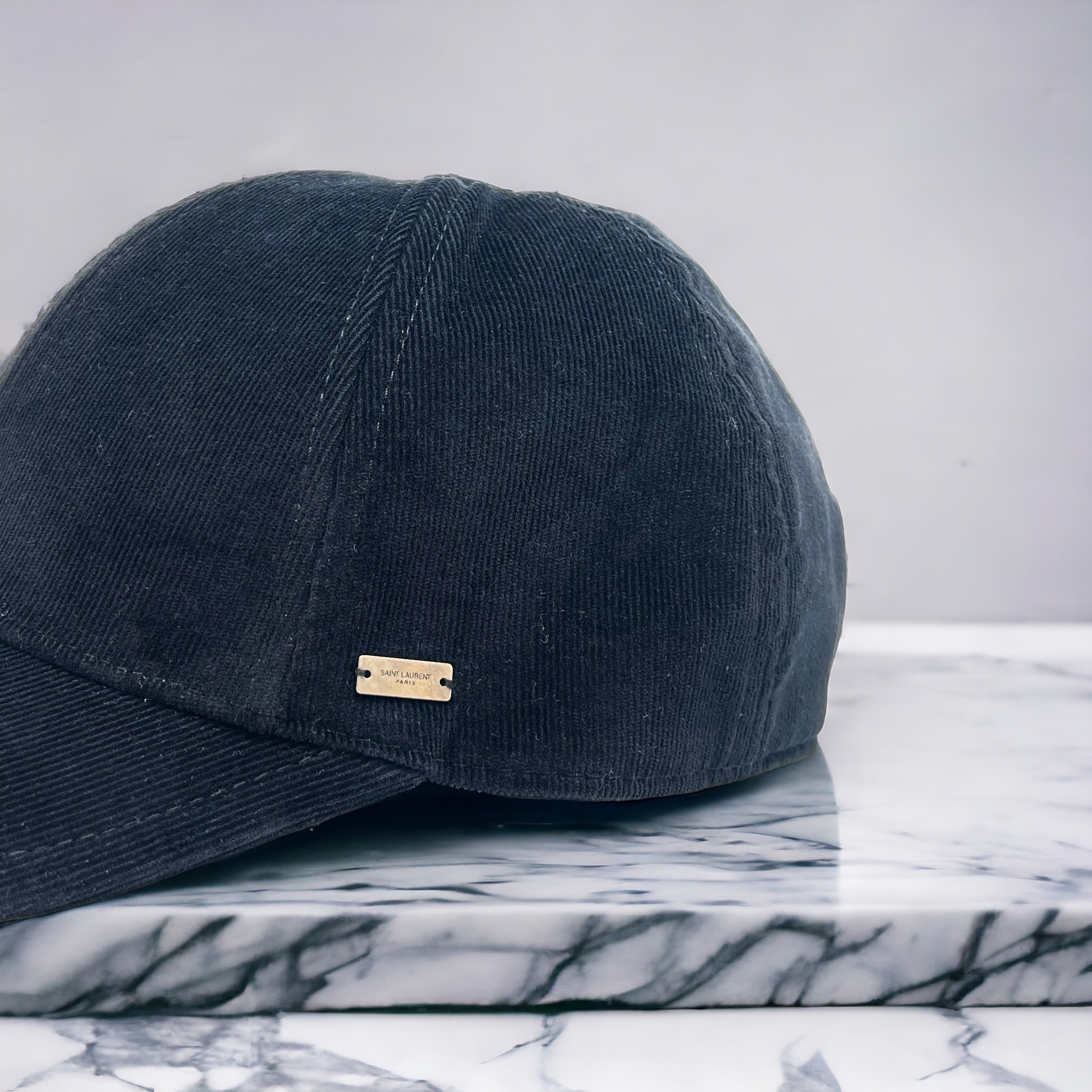 Saint Laurent - Casquette en velours