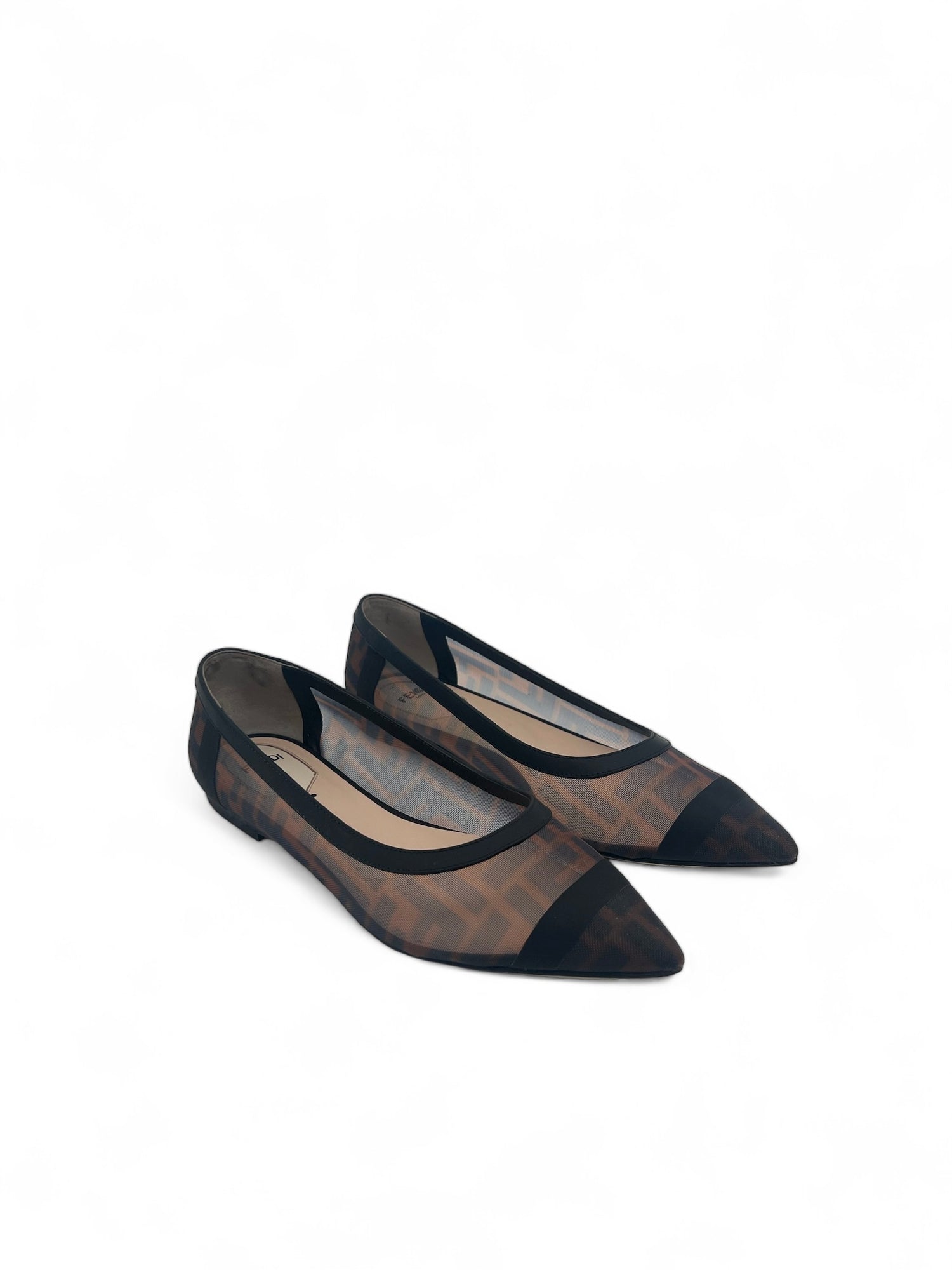 Fendi - Ballerines en mesh T37,5