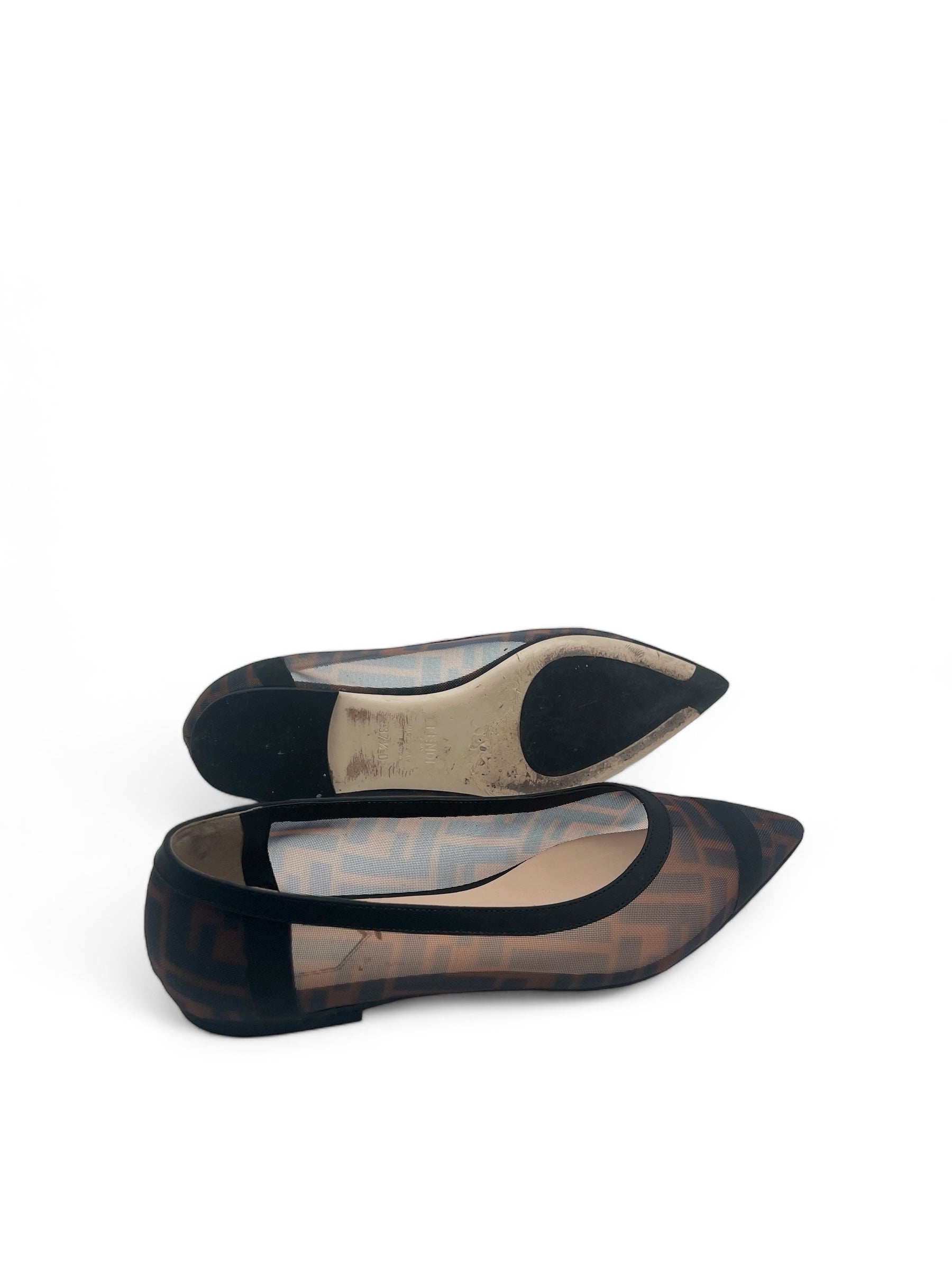 Fendi - Ballerines en mesh T37,5