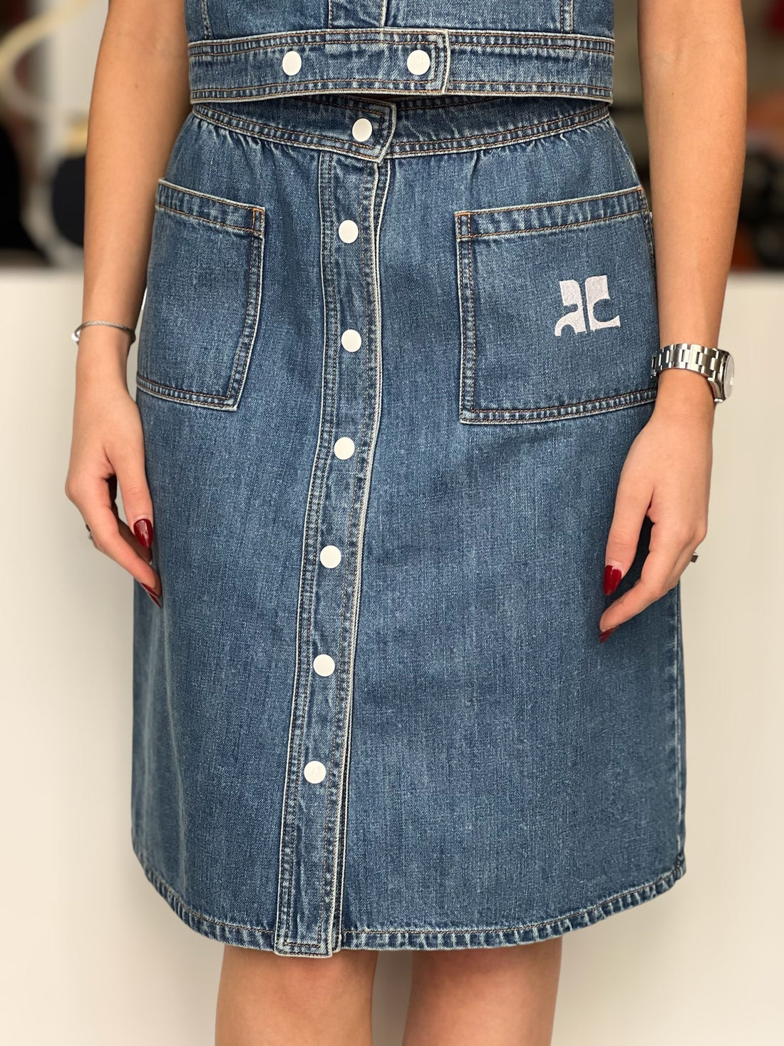 Set di jeans blu Courrèges M