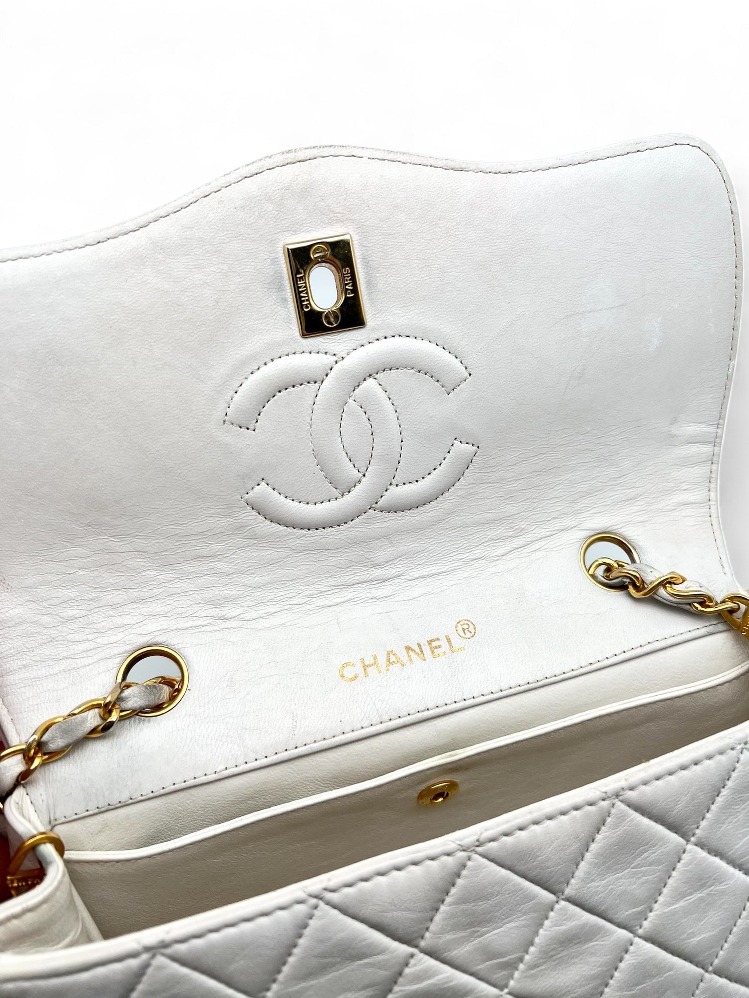 Chanel - Sac Vintage blanc