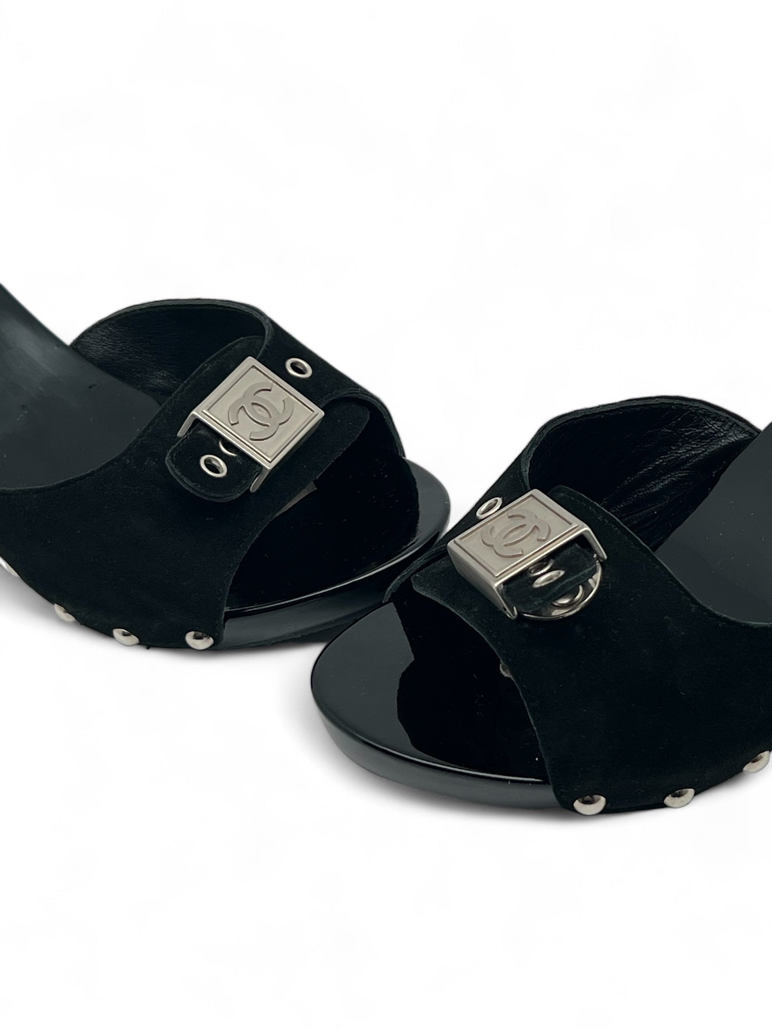 Chanel - Mules à talon T36