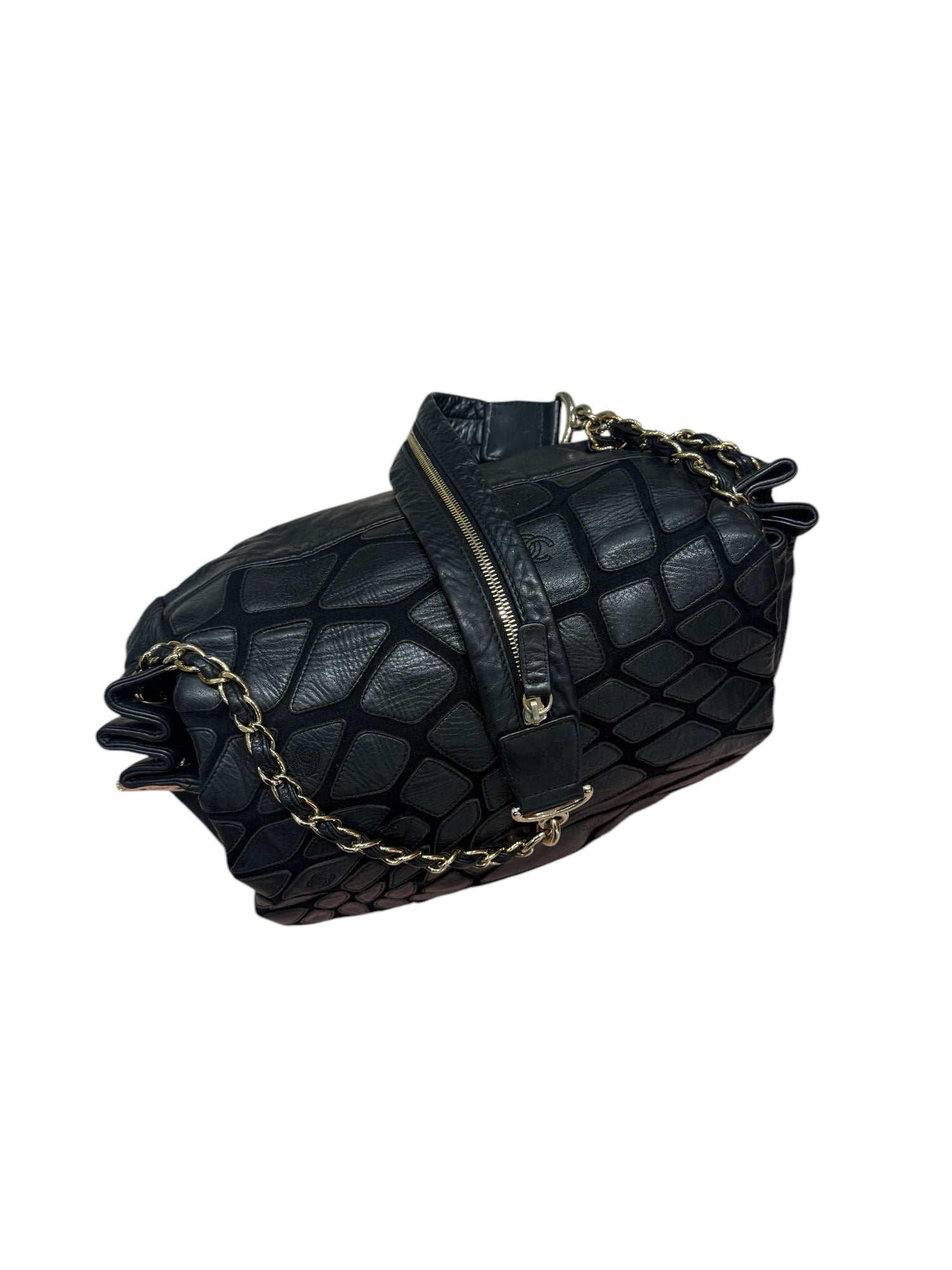 Chanel - Sac Besace à bandoulière Patchwork Noir