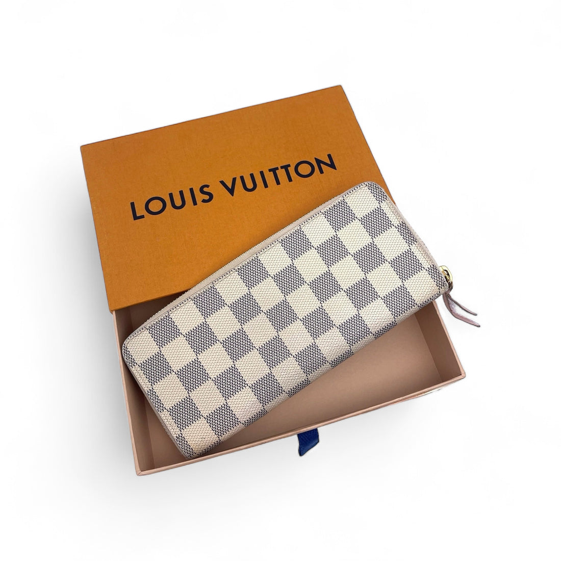 Louis Vuitton – Clémence Damier Azur-Geldbörse