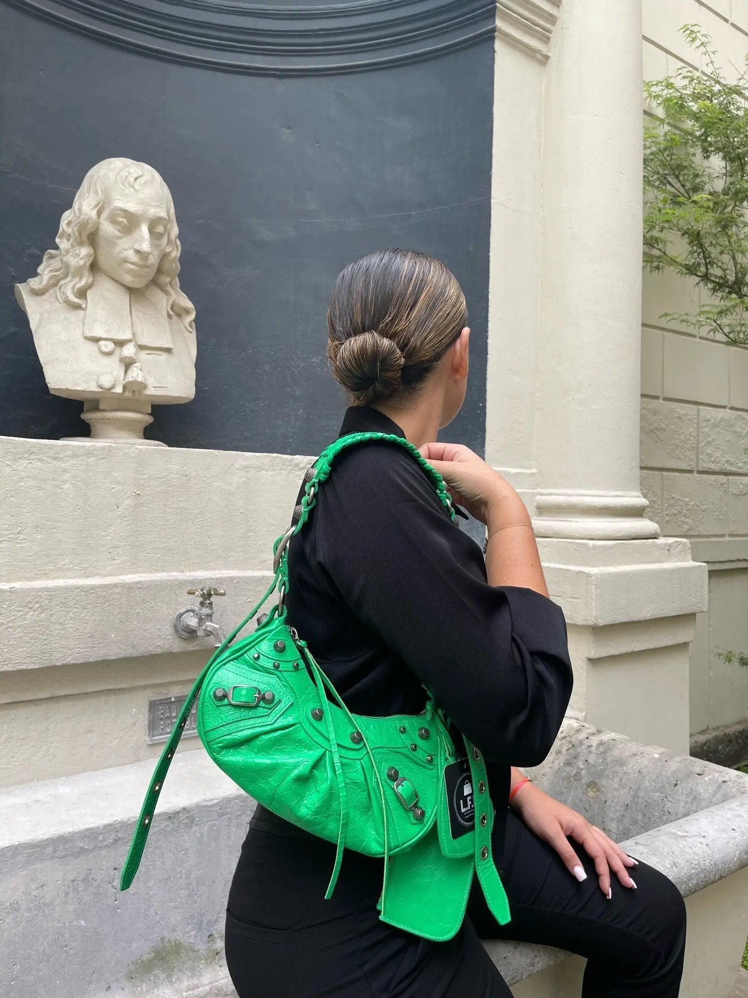 Balenciaga - Sac Cagole vert