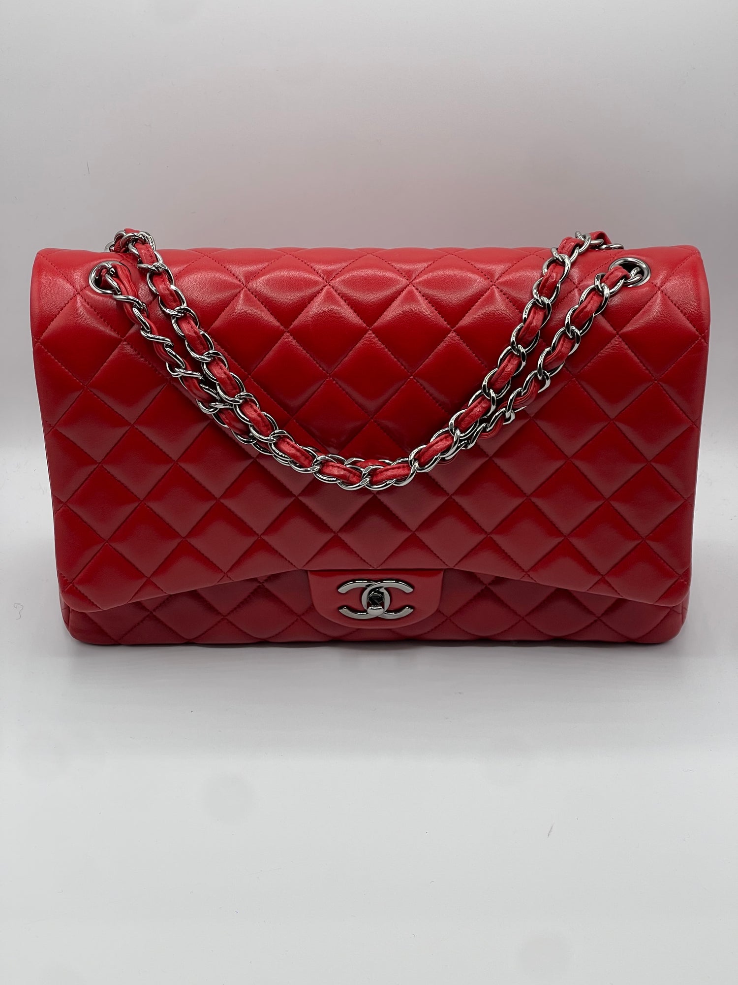 Chanel - Sac Classique Maxi Jumbo rouge