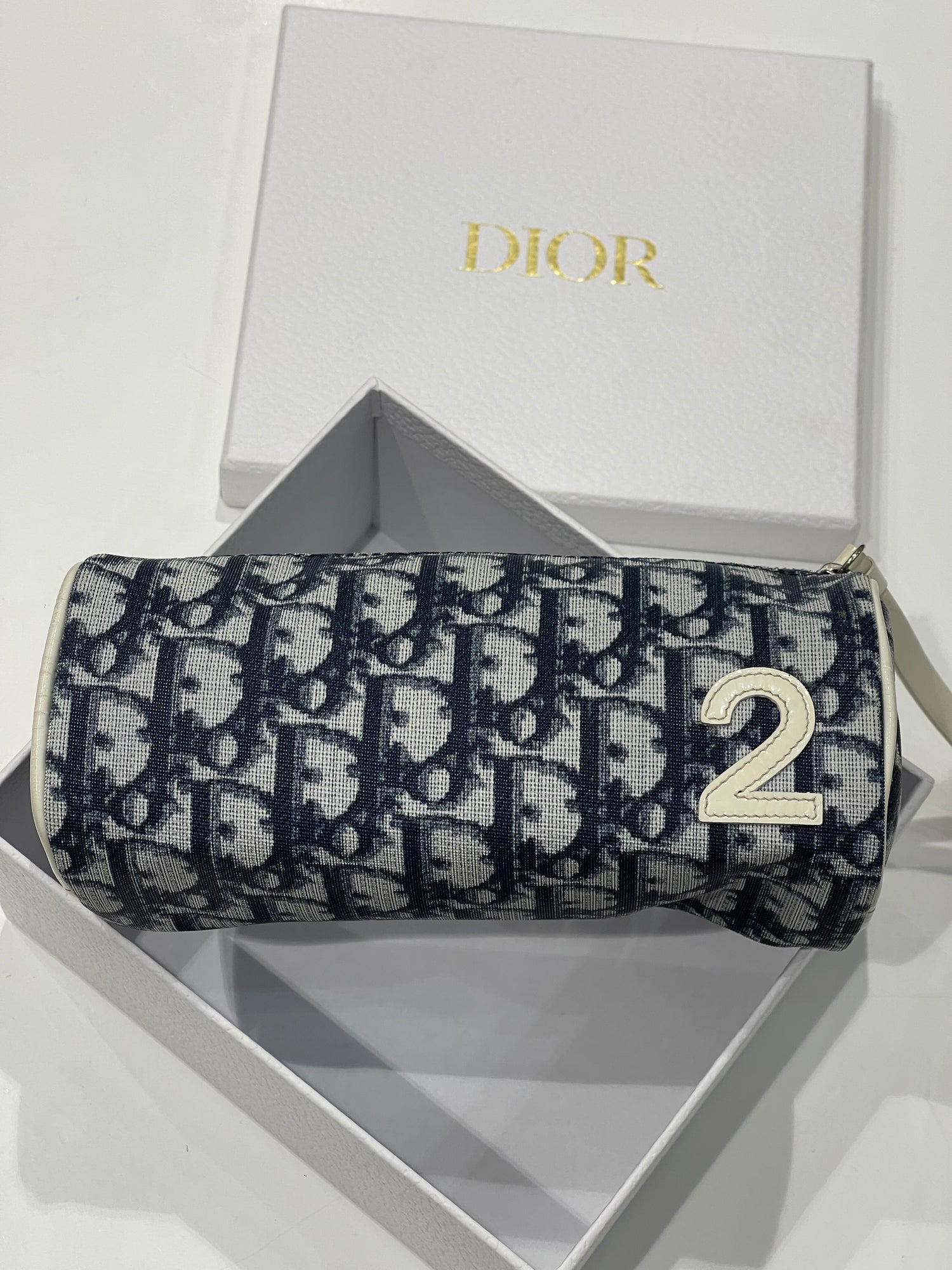 Dior - Trousse en toile oblique