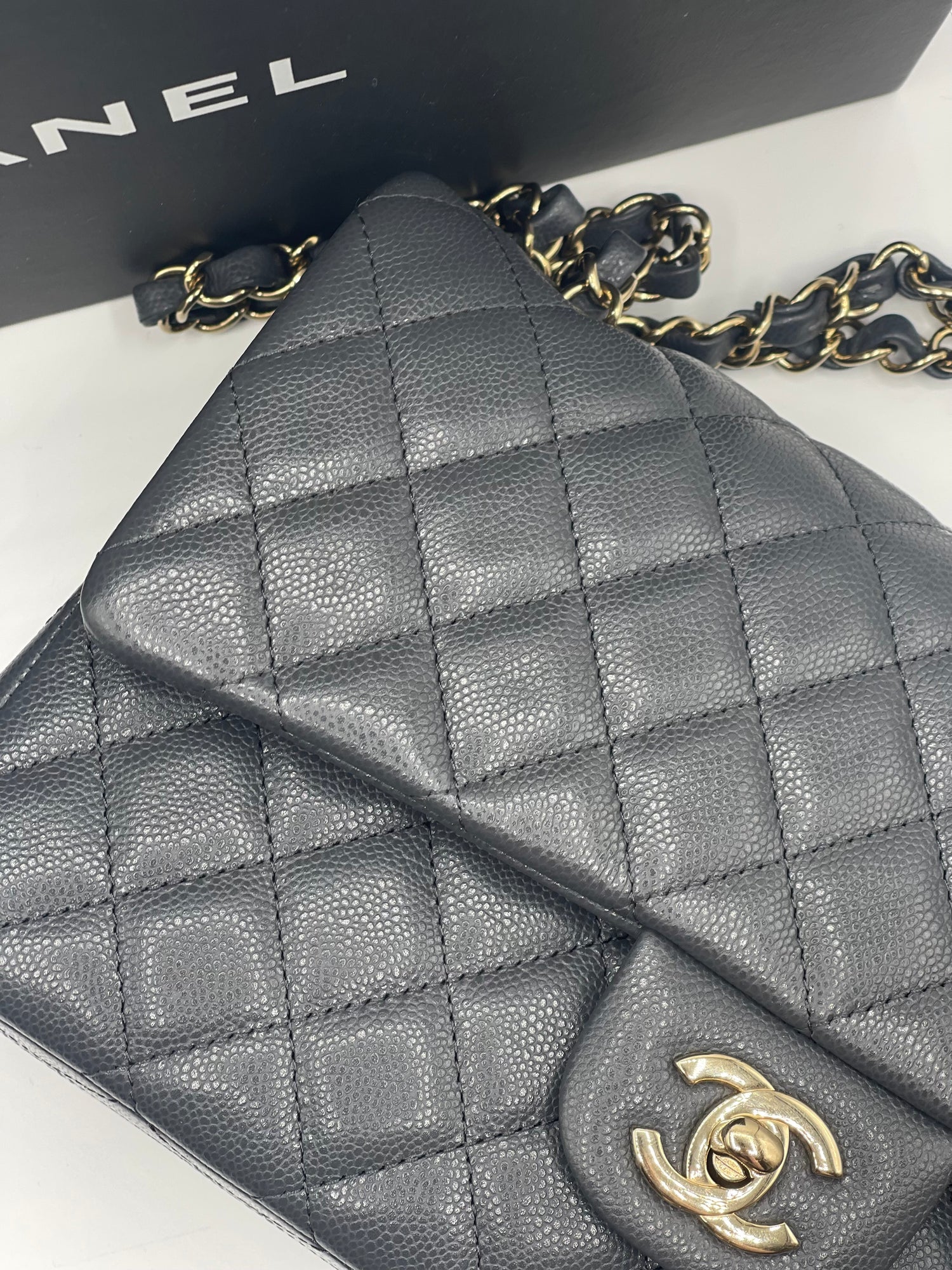 Chanel - Sac Classique 11:12 Timeless  gris