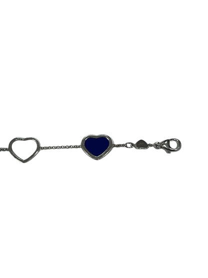 Chopard - bracelet happy hearts or gris et lapis lazuli