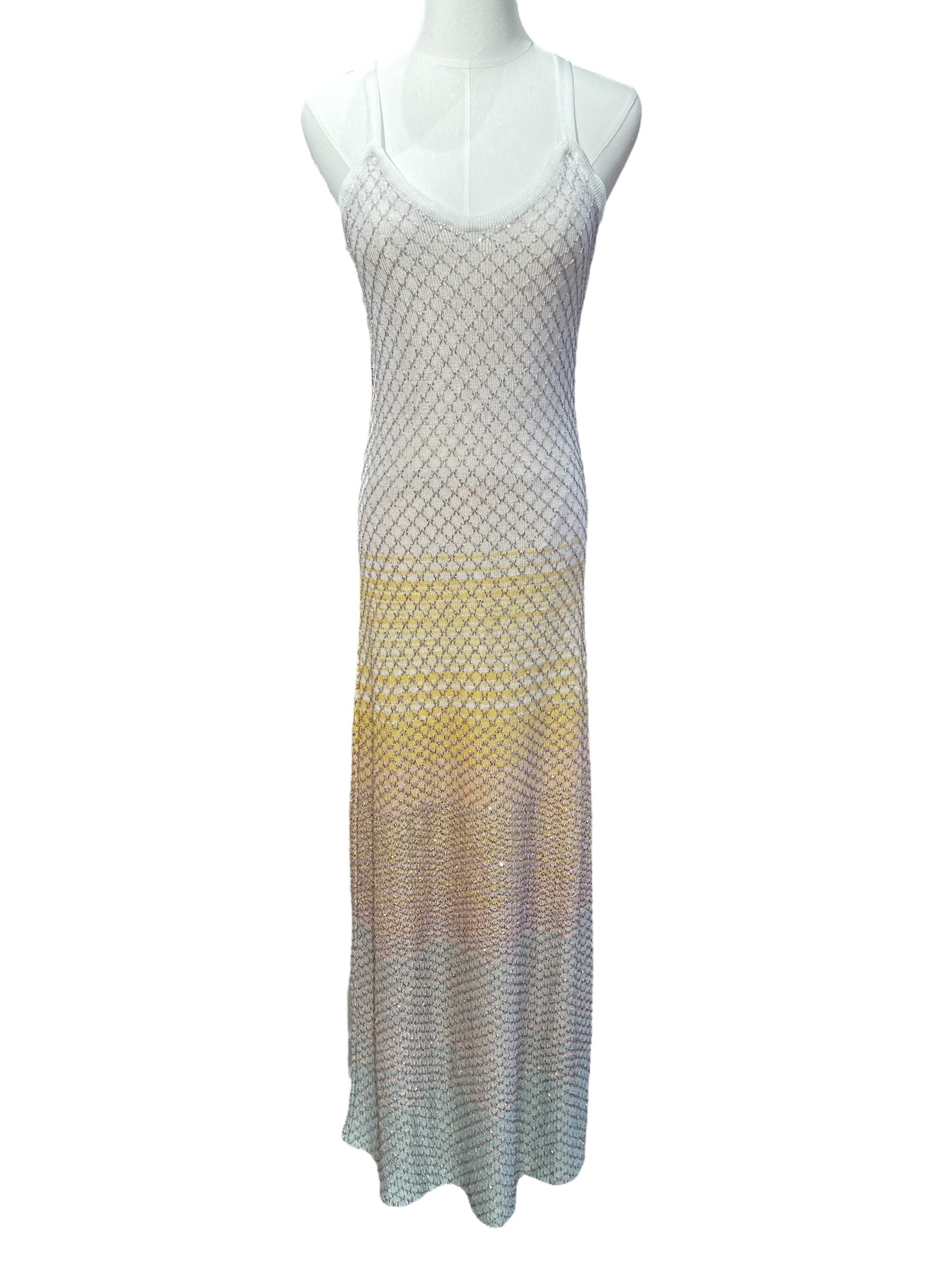 Missoni - Robe longue blanc T42