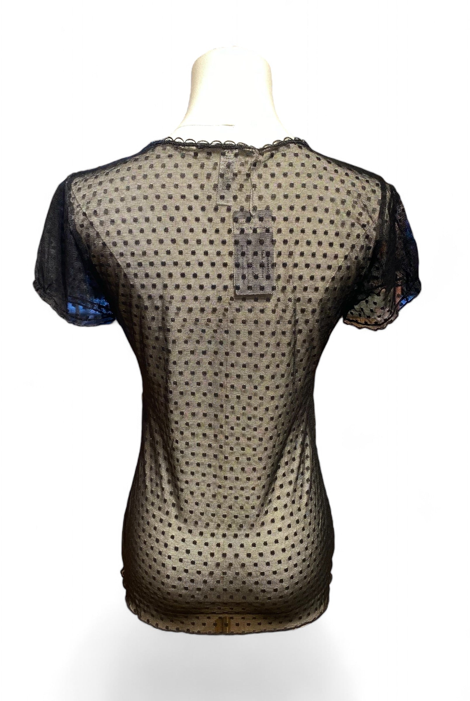 Maison Lejaby - Top transparent a pois TM